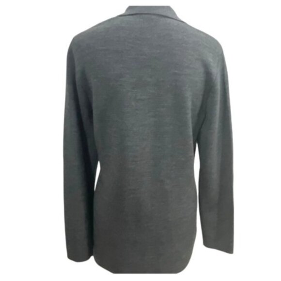 Kobi Halperin Open Front Beth Sweater Blazer Wool Blend Grey NWT MSRP $398 - Picture 2 of 8